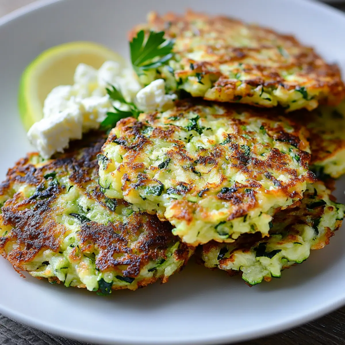 Zucchini and Feta Fritters