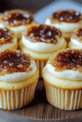 Vanilla Bean Crème Brûlée Cheesecake Cupcakes