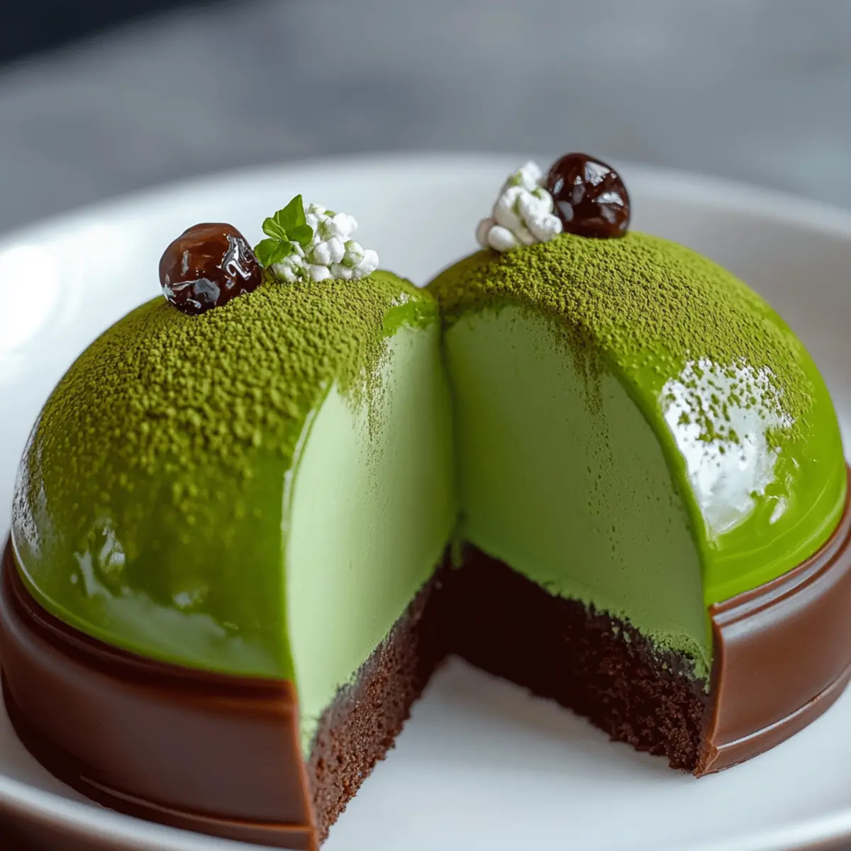 Matcha Mousse Dome Recipe