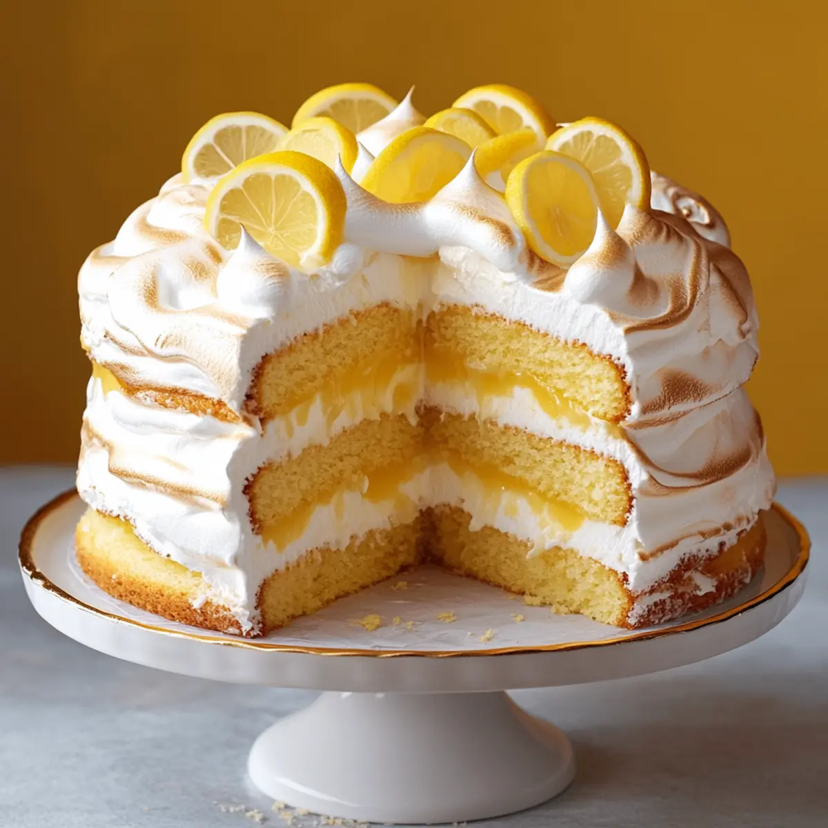 Lemon Meringue Layer Cake