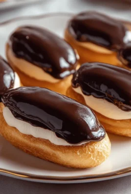 Chocolate-Dipped Mini Éclairs