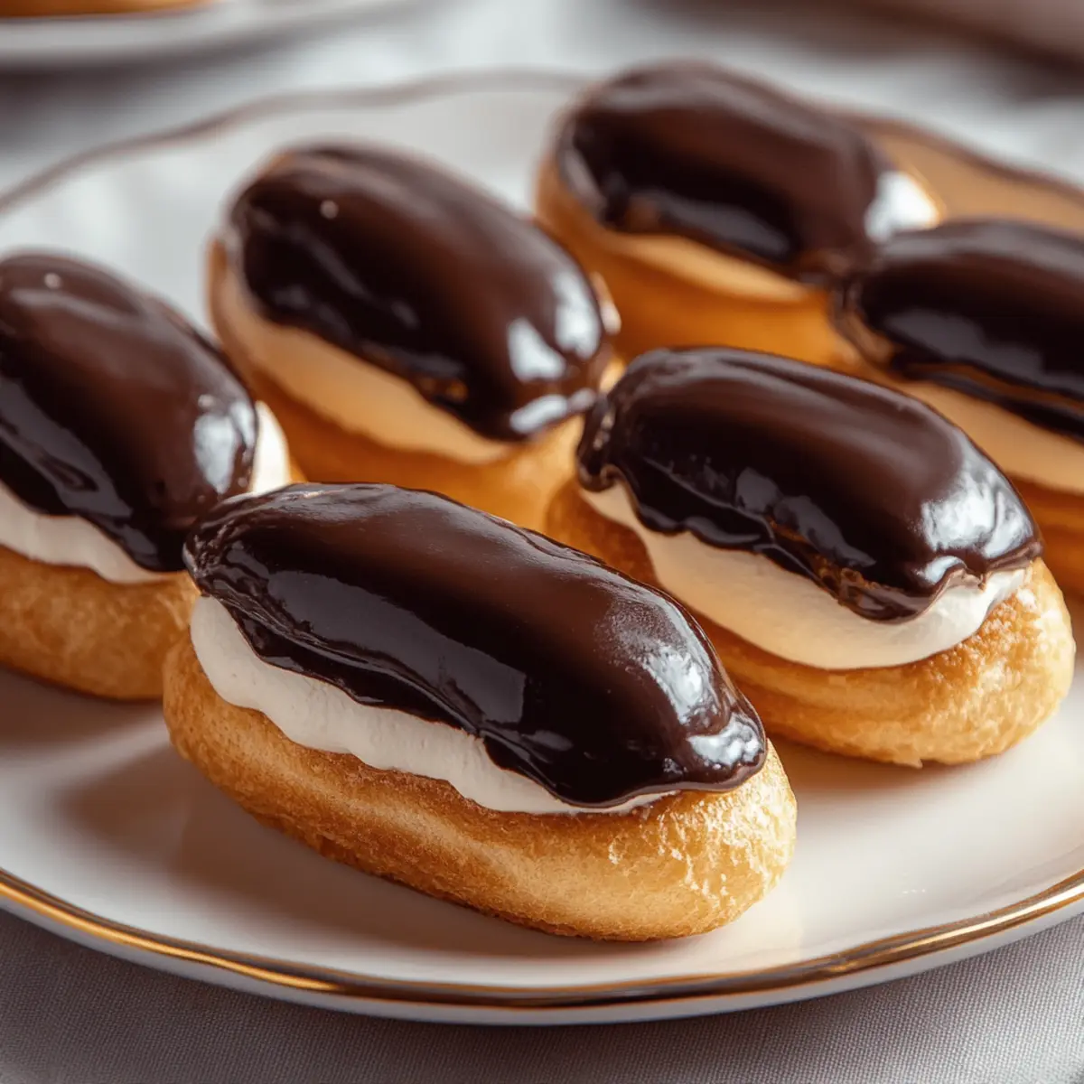 Chocolate-Dipped Mini Éclairs