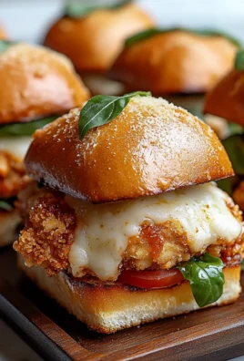Crispy Chicken Parmesan Sliders