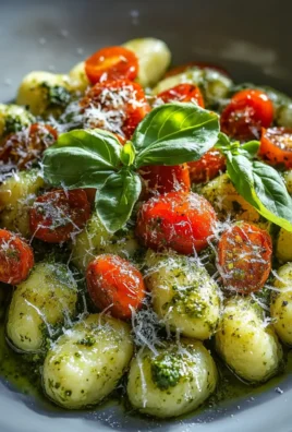 Pesto Gnocchi with Cherry Tomatoes