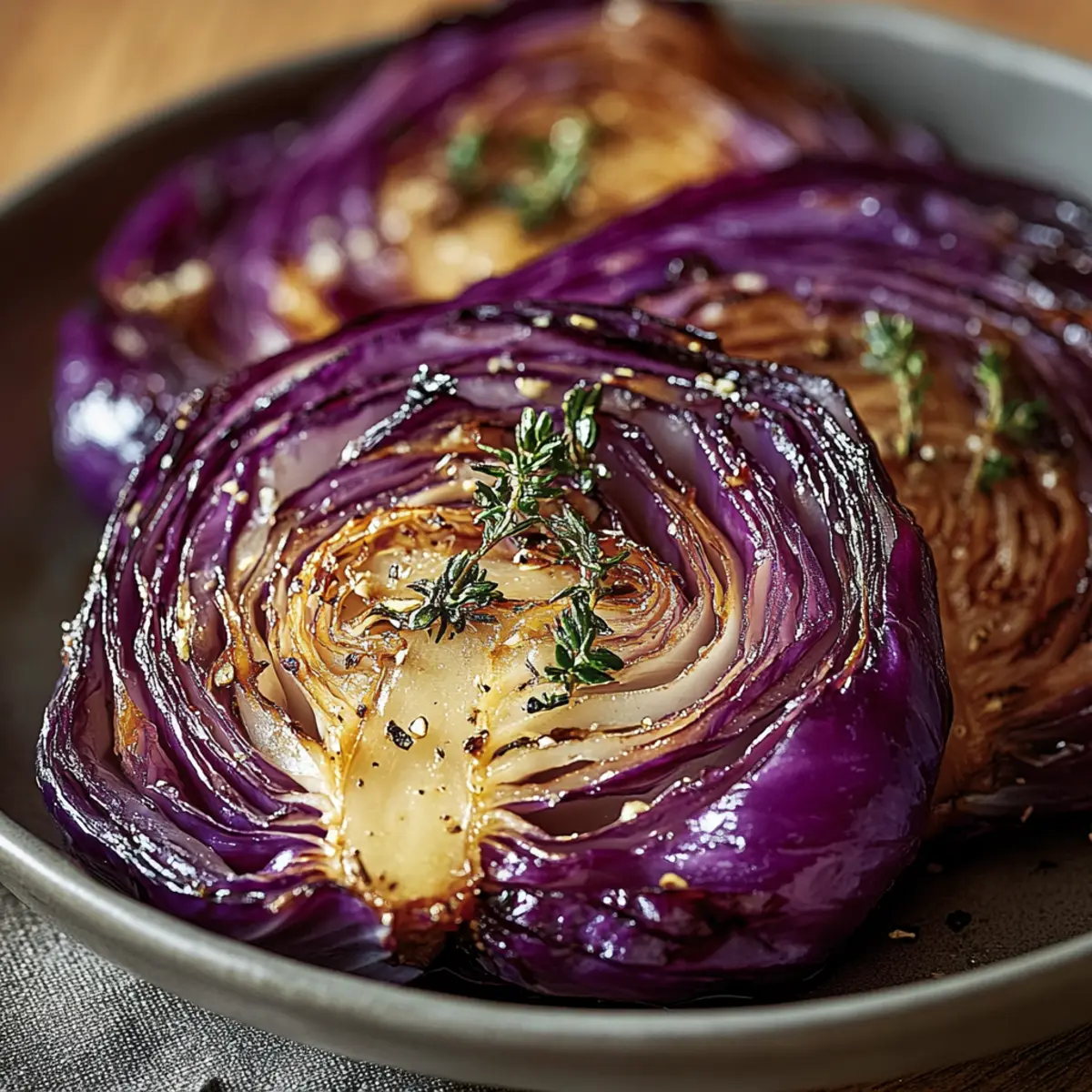 Roasted Red Cabbage Steaks
