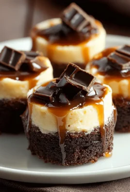 Caramel Brownie Cheesecake Bites