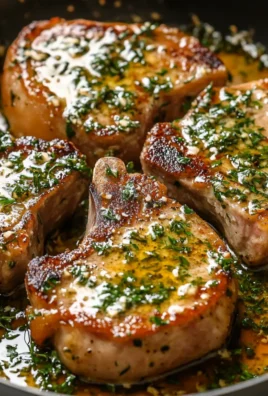Garlic Butter Pan Seared Pork Chops