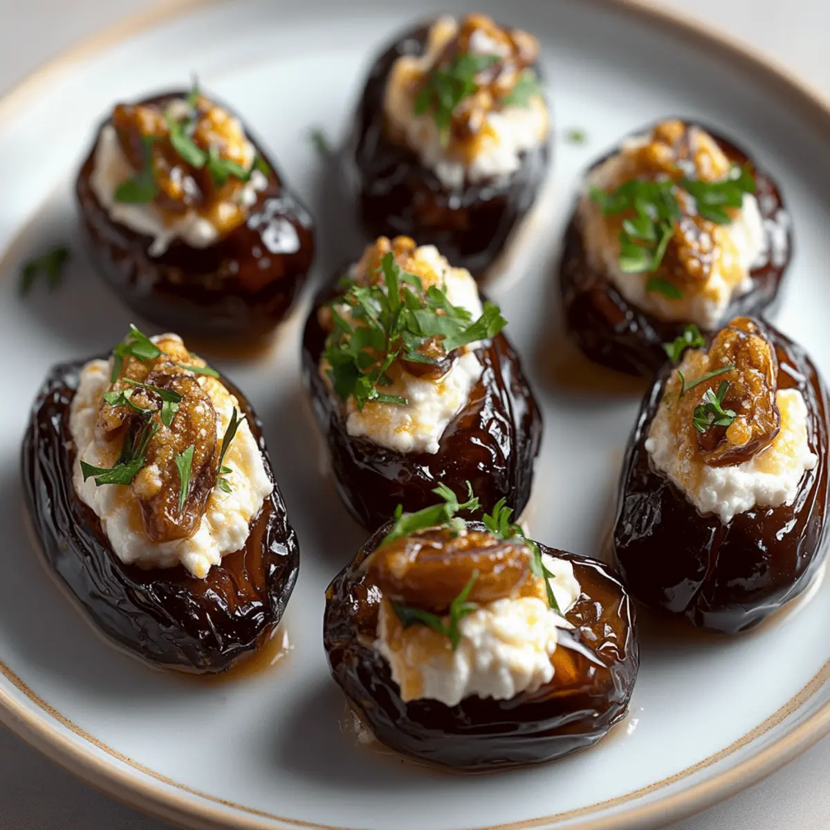 Goat Cheese Stuffed Dates
