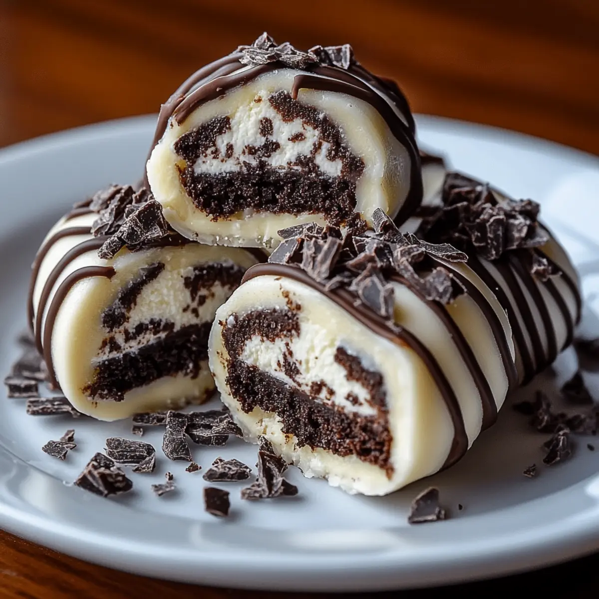 Mini Chocolate Cheesecake Tacos