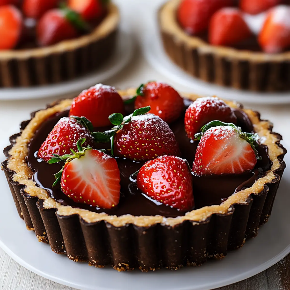 Chocolate Strawberry Tart