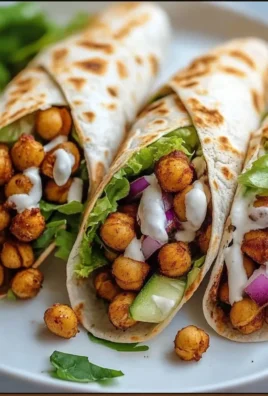 Crispy Chickpea Shawarma Wraps