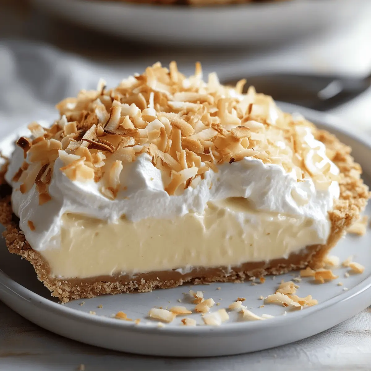 Toasted Coconut Cream Pie