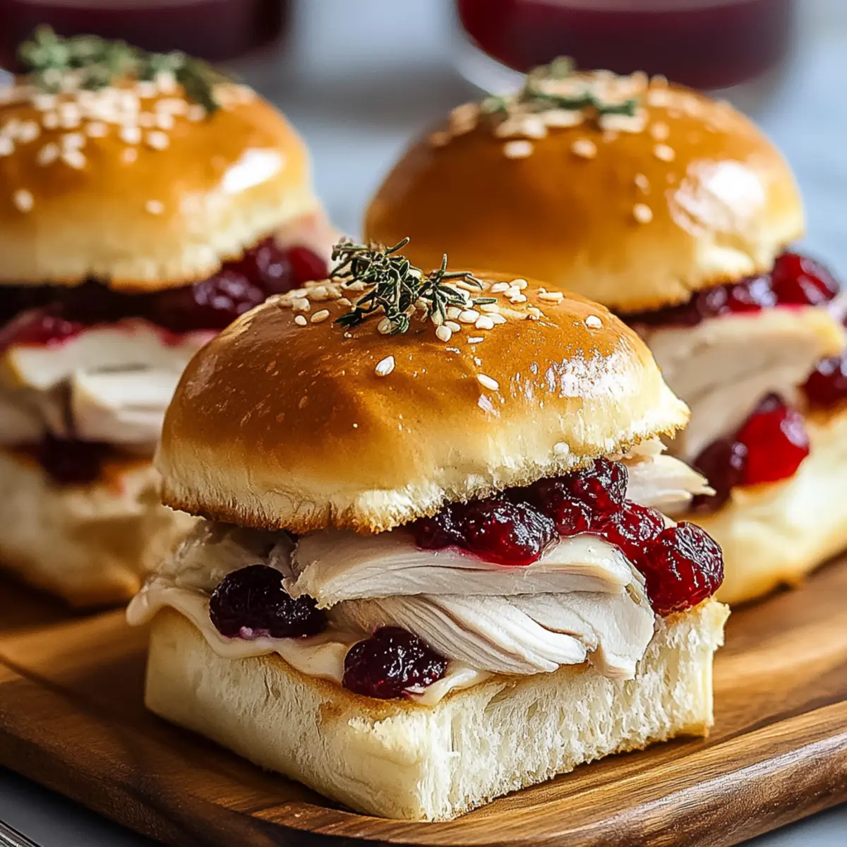 Turkey Cranberry Melt Sliders