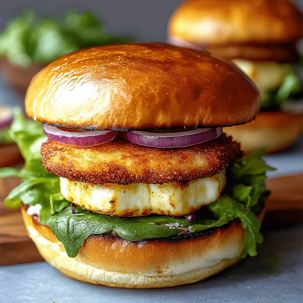 Crispy Halloumi Burger