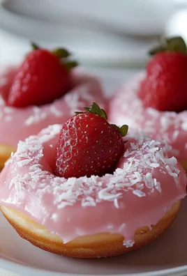 Strawberry Mochi Donuts