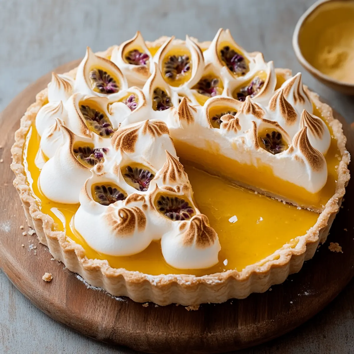 Passionfruit Tart with Toasted Meringue