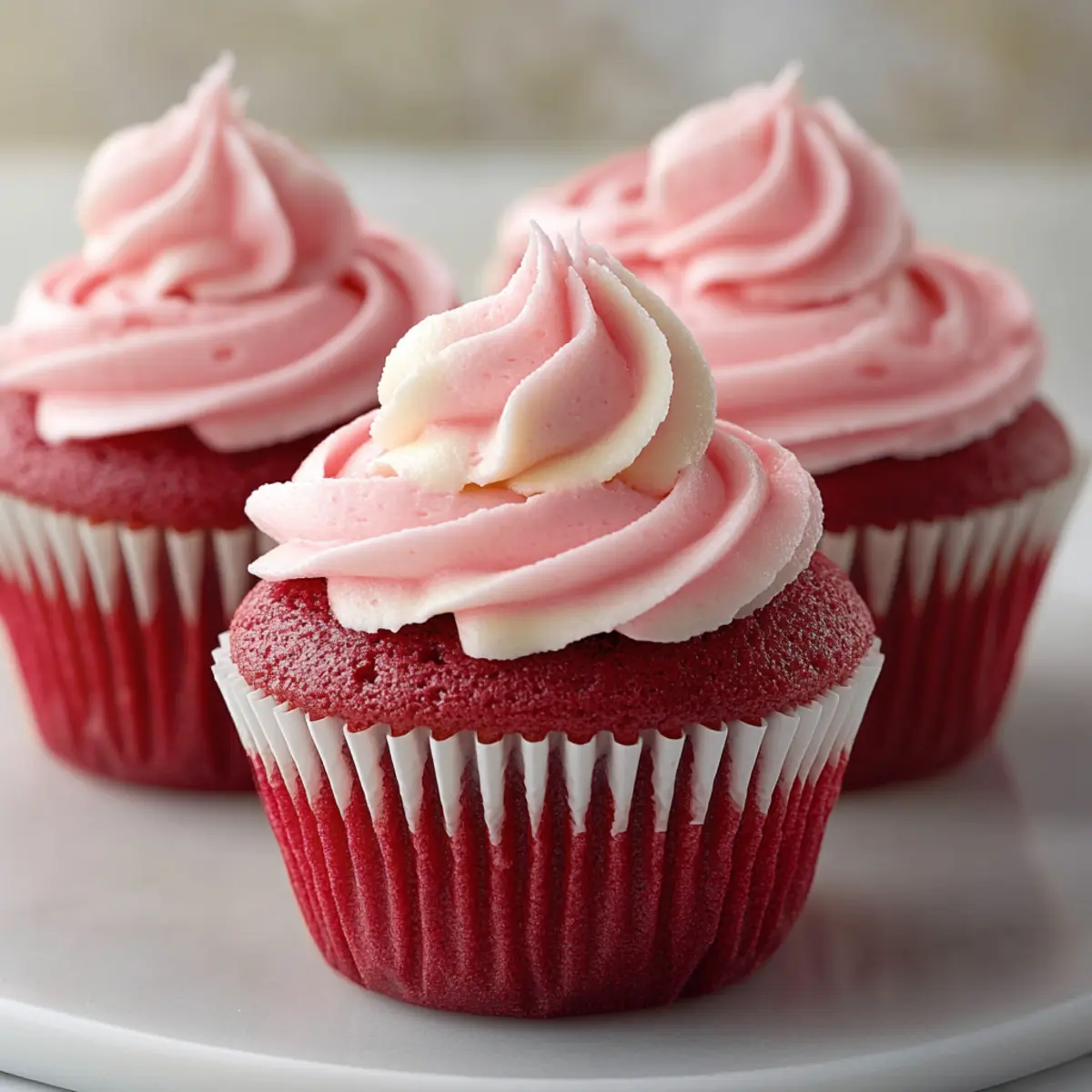 Pink Velvet Cupcakes