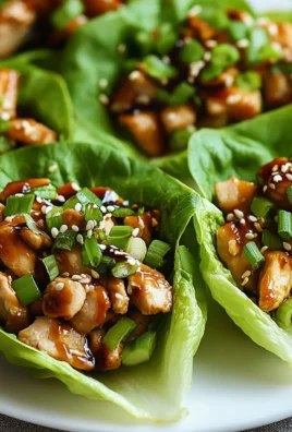 Teriyaki Chicken Lettuce Cups