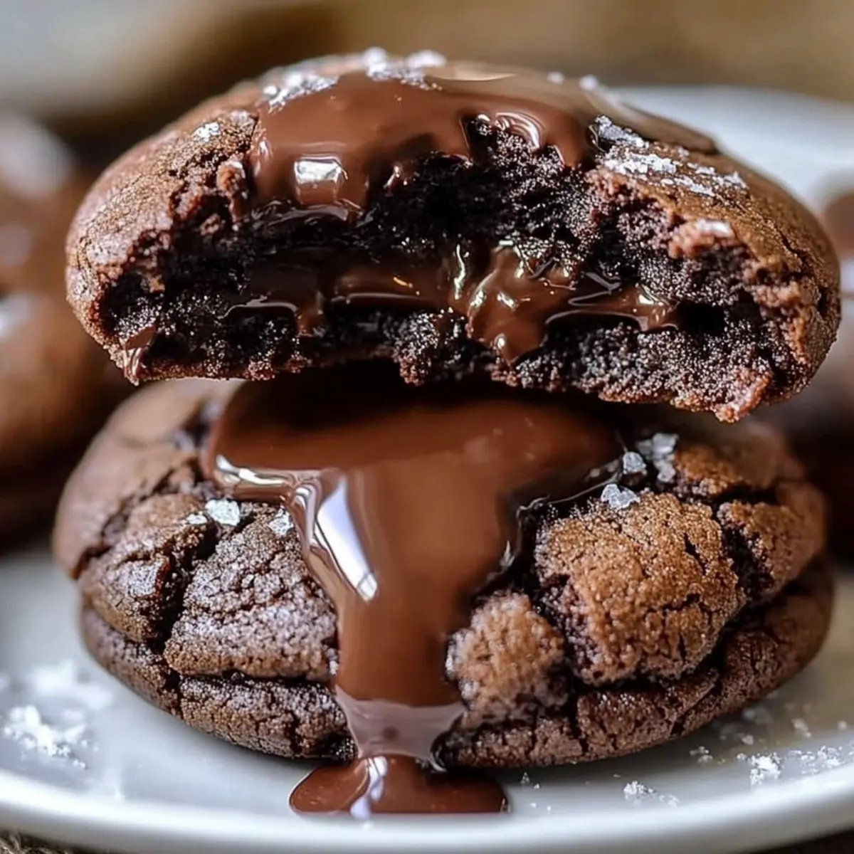Chocolate Fudge Lava Cookies