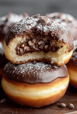 Chocolate Hazelnut Stuffed Donuts