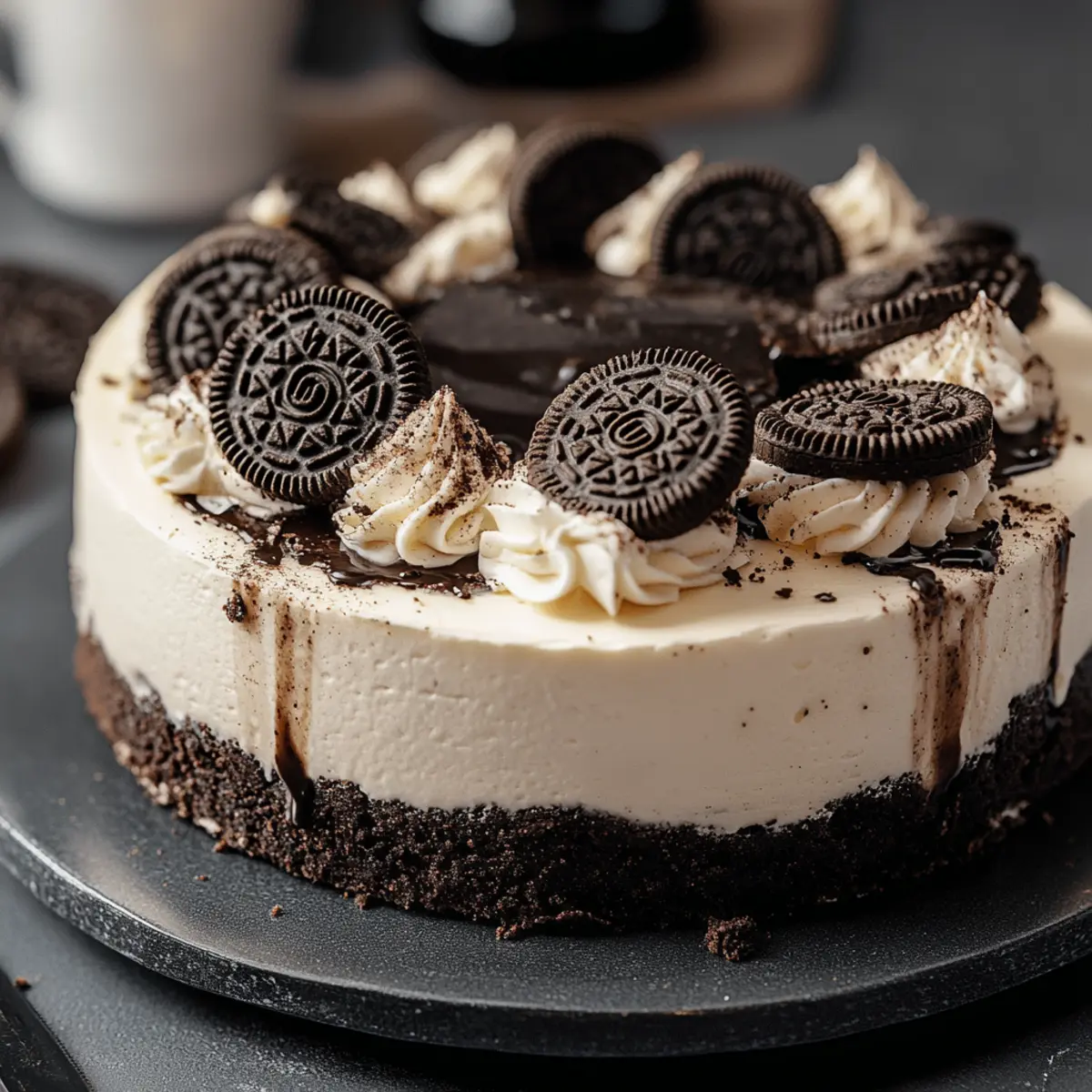 Oreo Cookies and Cream Cheesecake