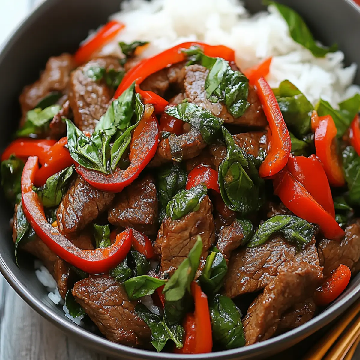 Thai Basil Beef Stir-Fry