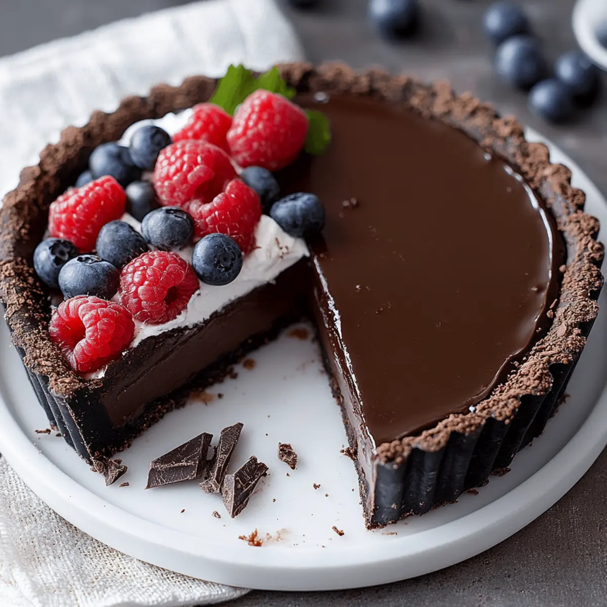 No-Bake Chocolate Tart