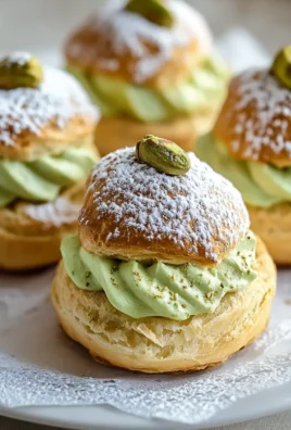 Pistachio Cream Puffs Recipe