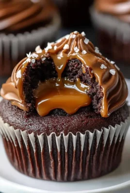 Chocolate Caramel Stuffed Cupcakes