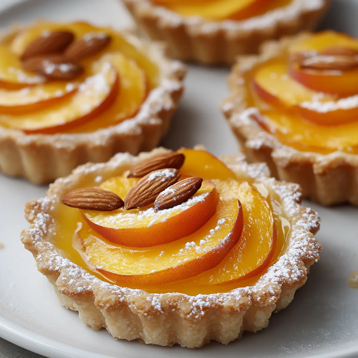 Peach Almond Tartlets