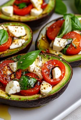 Caprese Stuffed Avocado Halves