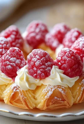 Raspberry Cream Choux Ring