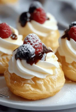 Vanilla Pudding Choux Cups