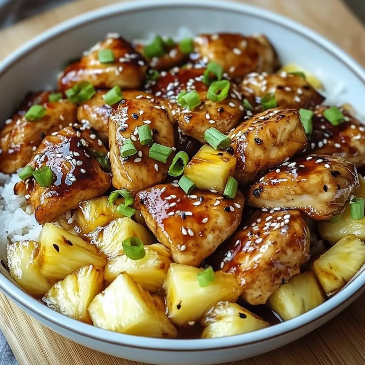 Teriyaki Glazed Chicken with Pineapple
