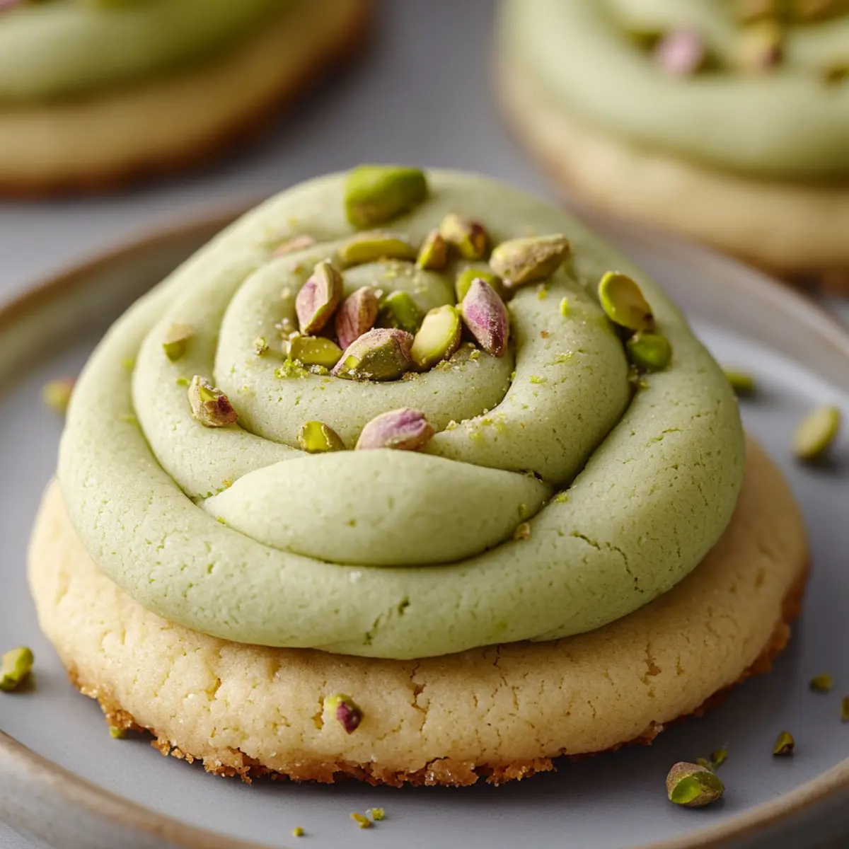 Pistachio Rose Cookies