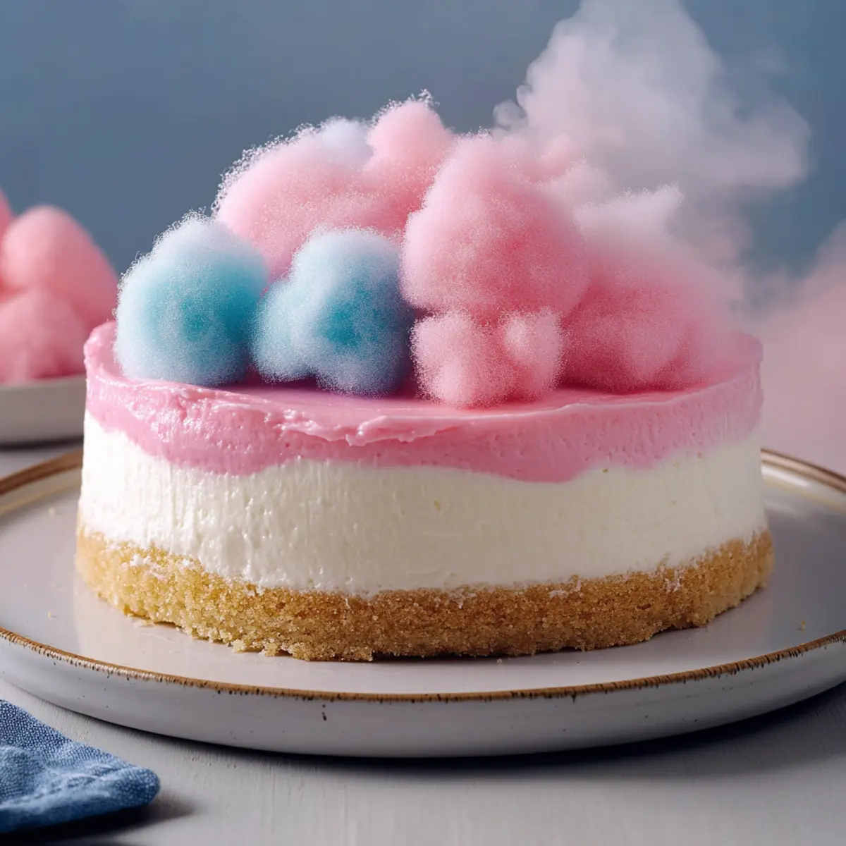 Cotton Candy Cheesecake