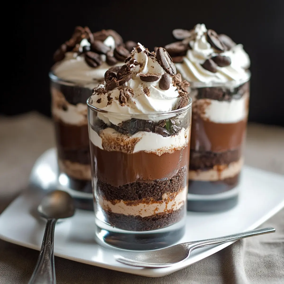 Espresso Brownie Parfaits