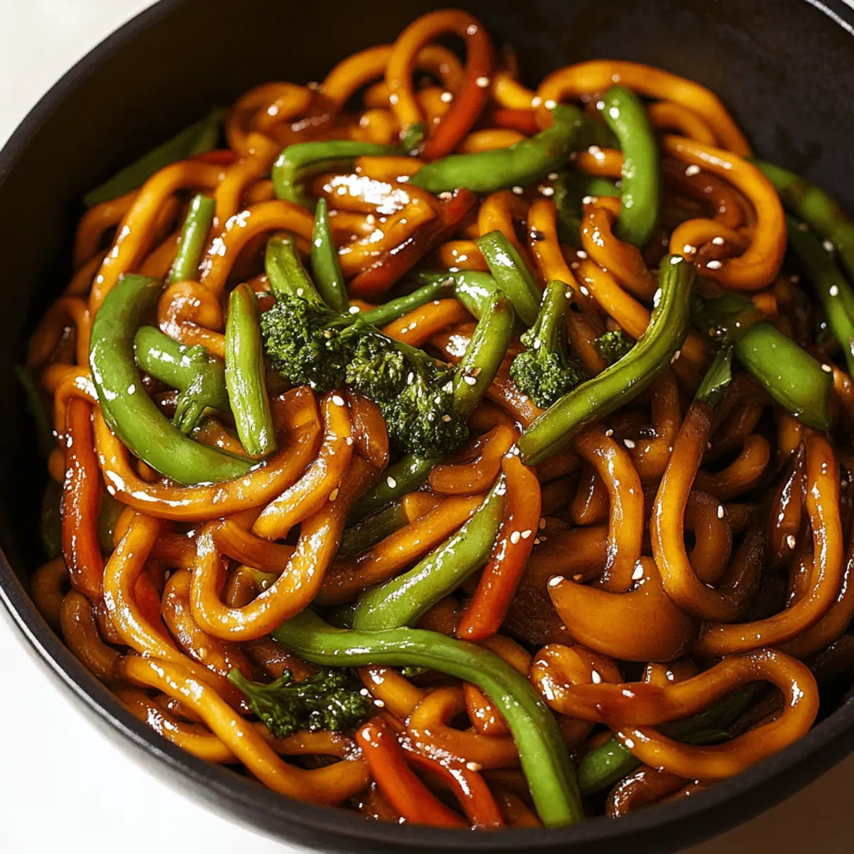 Spicy Udon Noodle Stir-Fry