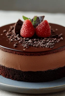 Dark Chocolate Mousse Cake
