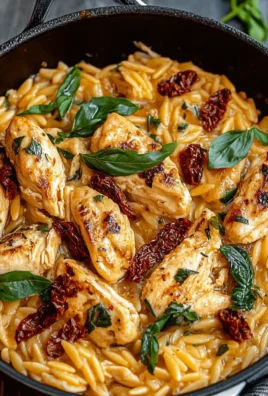 Sun-Dried Tomato Chicken Orzo Skillet
