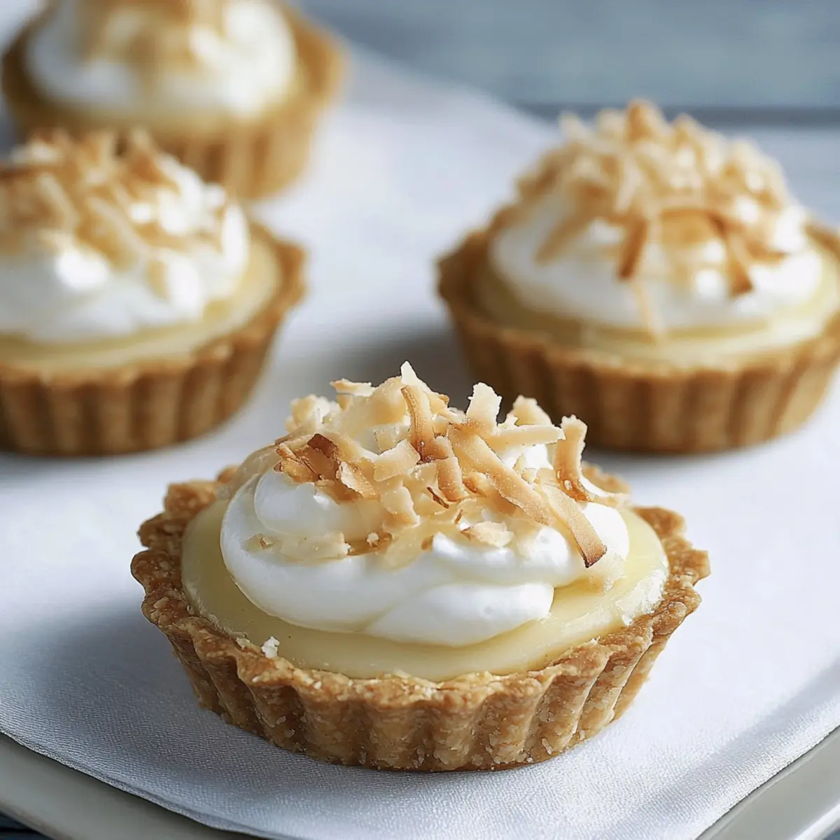Coconut Cream Tartlets