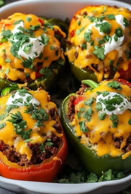 Beef Taco Stuffed Bell Peppers